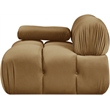 Meridian Furniture Orin Saddle Velvet Performance Fabric Modular Chair
