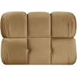 Meridian Furniture Orin Saddle Velvet Performance Fabric Modular Chair
