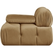 Meridian Furniture Orin Saddle Velvet Performance Fabric Modular Chair