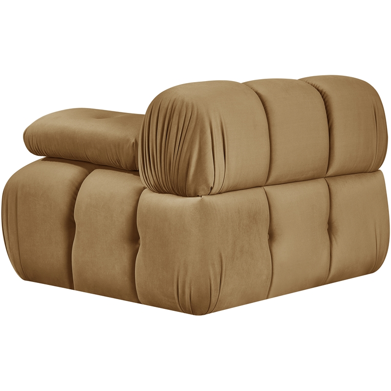 Meridian Furniture Orin Saddle Velvet Performance Fabric Modular Chair