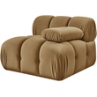 Meridian Furniture Orin Saddle Velvet Performance Fabric Modular Chair