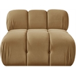 Meridian Furniture Orin Saddle Velvet Performance Fabric Modular Chair