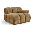 Meridian Furniture Orin Saddle Velvet Performance Fabric Modular Chair