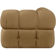 Meridian Furniture Orin Saddle Velvet Performance Fabric Modular Corner Chair