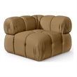 Meridian Furniture Orin Saddle Velvet Performance Fabric Modular Corner Chair