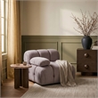 Meridian Furniture Orin Taupe Velvet Performance Fabric Modular Chair