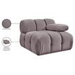 Meridian Furniture Orin Taupe Velvet Performance Fabric Modular Chair