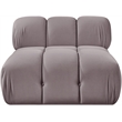Meridian Furniture Orin Taupe Velvet Performance Fabric Modular Chair