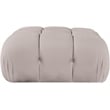 Meridian Furniture Orin Beige Velvet Performance Fabric Modular Ottoman