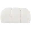 Meridian Furniture Orin Cream Velvet Performance Fabric Modular Ottoman