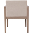 Meridian Furniture Solace Beige Performance Fabric Patio Dining Arm Chair