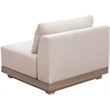 Meridian Furniture Solace Beige Performance Fabric Patio Modular Armless Chair
