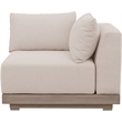 Meridian Furniture Solace Beige Performance Fabric Patio Modular Corner Chair