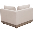 Meridian Furniture Solace Beige Performance Fabric Patio Modular Corner Chair