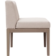 Meridian Furniture Solace Beige Performance Fabric Patio Dining Side Chair