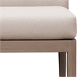 Meridian Furniture Solace Beige Performance Fabric Patio Dining Side Chair