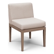 Meridian Furniture Solace Beige Performance Fabric Patio Dining Side Chair