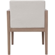 Meridian Furniture Solace Cream Performance Fabric Patio Dining Arm Chair