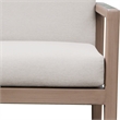 Meridian Furniture Solace Cream Performance Fabric Patio Dining Arm Chair