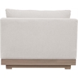 Meridian Furniture Solace Cream Performance Fabric Patio Modular Armless Chair