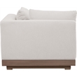 Meridian Furniture Solace Cream Performance Fabric Patio Modular Corner Chair