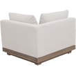 Meridian Furniture Solace Cream Performance Fabric Patio Modular Corner Chair
