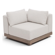 Meridian Furniture Solace Cream Performance Fabric Patio Modular Corner Chair