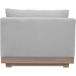 Meridian Furniture Solace Grey Performance Fabric Patio Modular Armless Chair