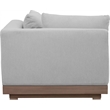 Meridian Furniture Solace Grey Performance Fabric Patio Modular Corner Chair