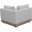 Meridian Furniture Solace Grey Performance Fabric Patio Modular Corner Chair
