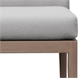 Meridian Furniture Solace Grey Performance Fabric Patio Dining Side Chair