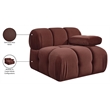 Meridian Furniture Orin Rose Velvet Performance Fabric Modular Chair