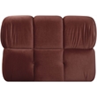 Meridian Furniture Orin Rose Velvet Performance Fabric Modular Chair