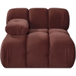Meridian Furniture Orin Rose Velvet Performance Fabric Modular Chair