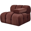 Meridian Furniture Orin Rose Velvet Performance Fabric Modular Chair