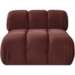 Meridian Furniture Orin Rose Velvet Performance Fabric Modular Chair