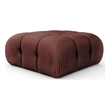 Meridian Furniture Orin Rose Velvet Performance Fabric Modular Ottoman