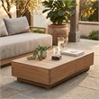 Meridian Furniture Solace Natural Acacia Wood Outdoor Patio Coffee Table