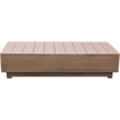 Meridian Furniture Solace Natural Acacia Wood Outdoor Patio Coffee Table
