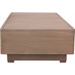 Meridian Furniture Solace Natural Acacia Wood Outdoor Patio Coffee Table