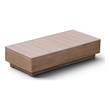 Meridian Furniture Solace Natural Acacia Wood Outdoor Patio Coffee Table