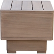 Meridian Furniture Solace Natural Acacia Wood Outdoor Patio End / Side Table