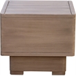 Meridian Furniture Solace Natural Acacia Wood Outdoor Patio End / Side Table