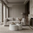 Meridian Furniture Imperia White Concrete Indoor/Outdoor Coffee Table