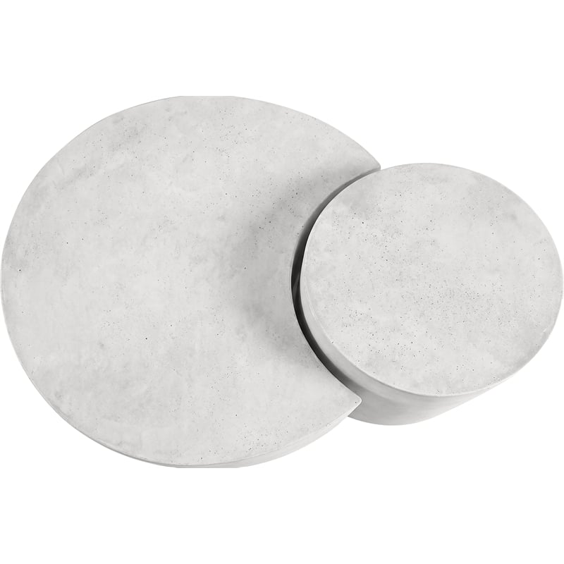 Meridian Furniture Imperia White Concrete Indoor/Outdoor Coffee Table