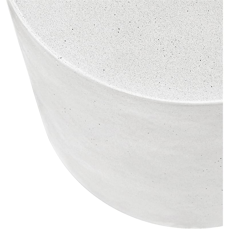 Meridian Furniture Imperia White Concrete Indoor/Outdoor Coffee Table