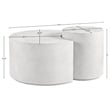 Meridian Furniture Imperia White Concrete Indoor/Outdoor Coffee Table