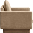 Meridian Furniture Diviento Beige Velvet Performance Fabric Accent Chair