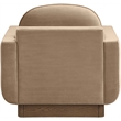 Meridian Furniture Diviento Beige Velvet Performance Fabric Accent Chair