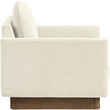 Meridian Furniture Diviento Cream Velvet Performance Fabric Accent Chair